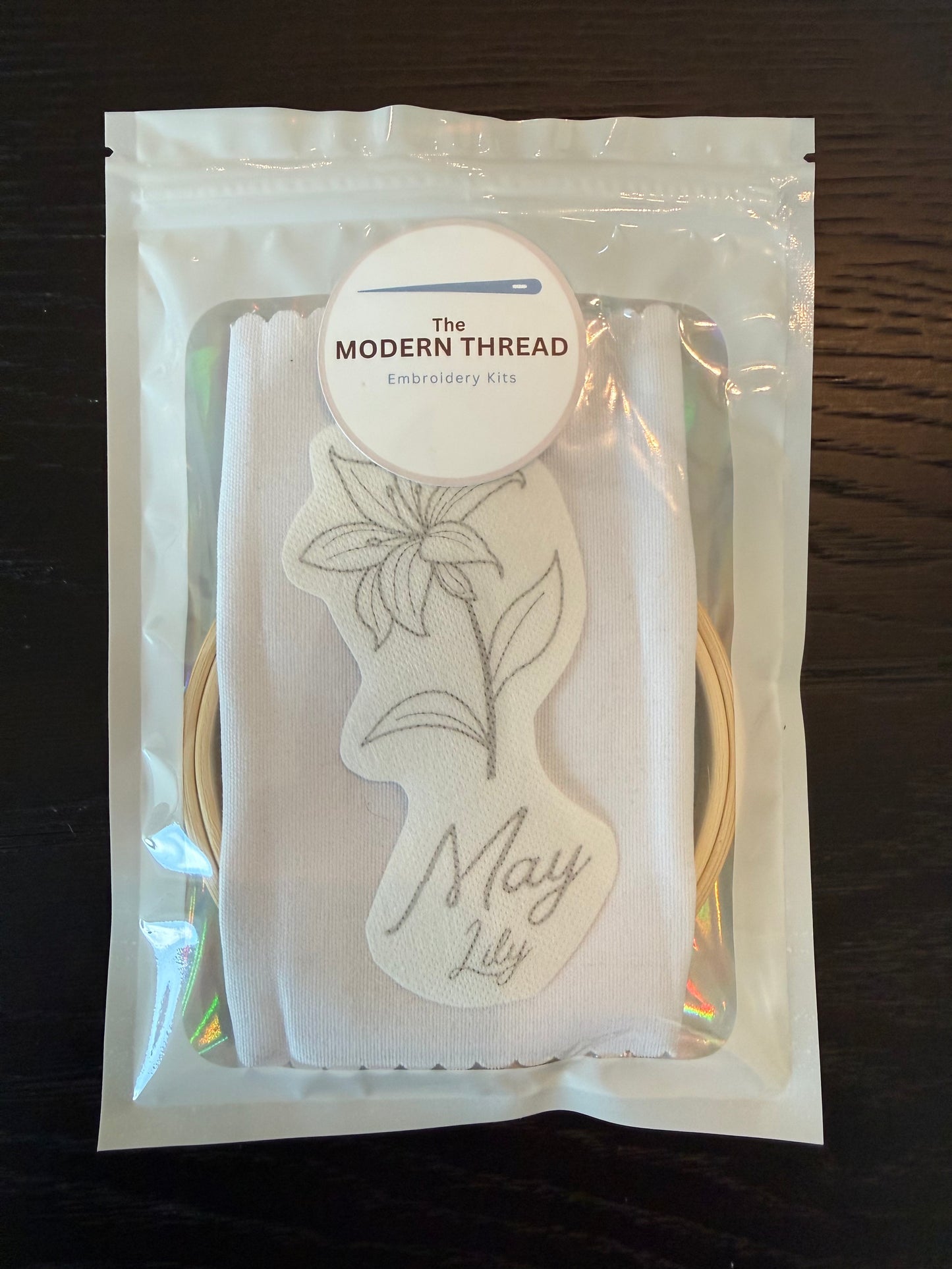 May Birth Flower Embroidery Kit – Lily
