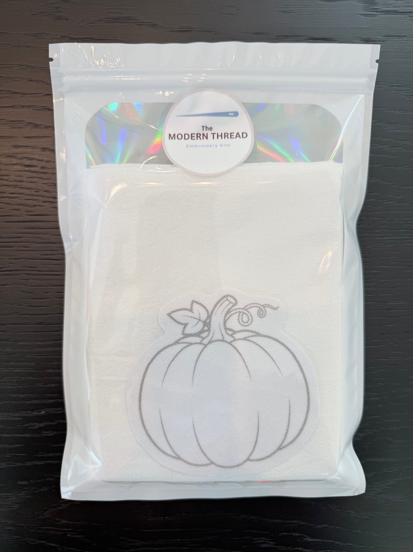 Pumpkin Tea Towel Embroidery Kit