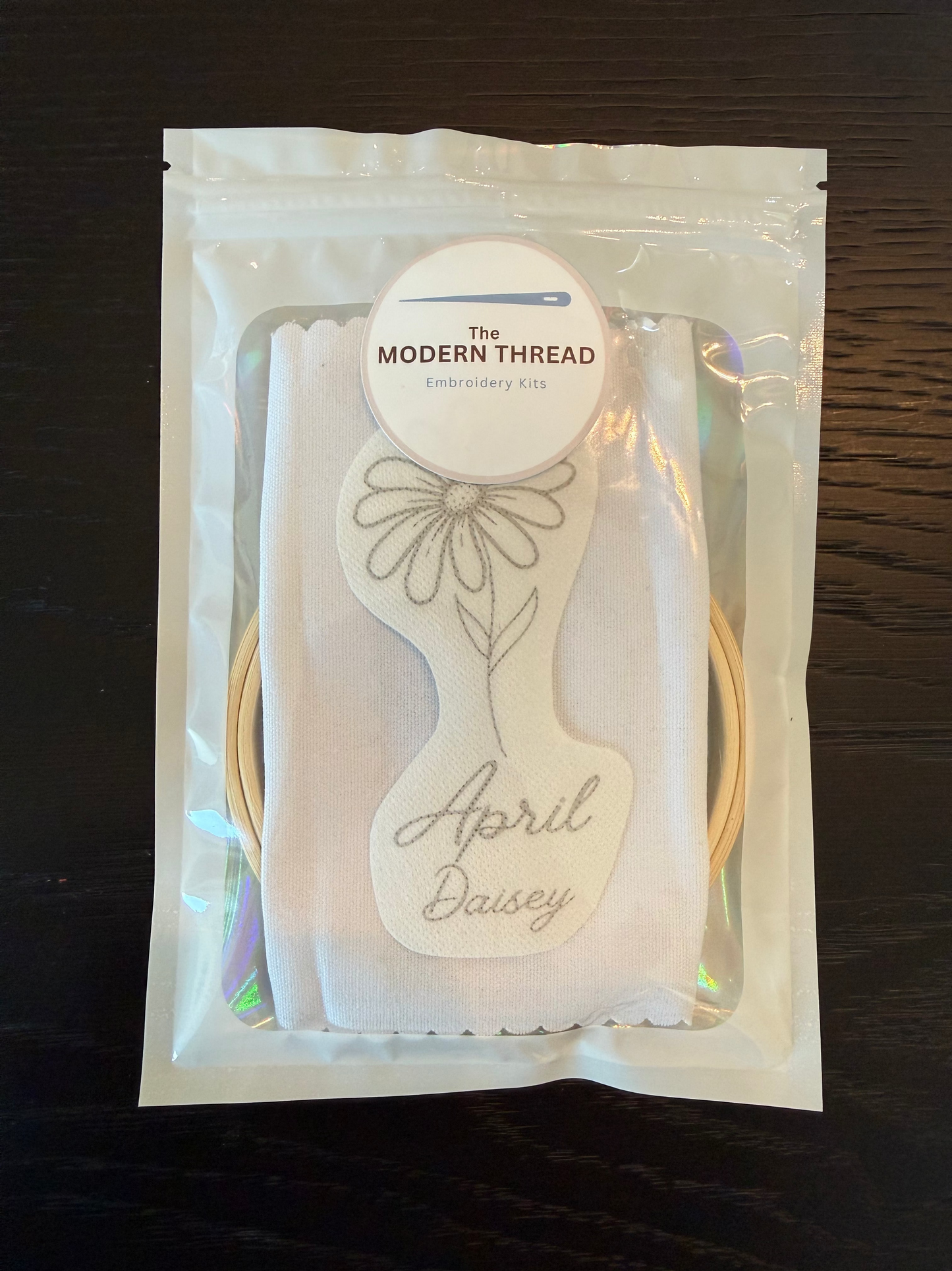 April Birth Flower Embroidery Kit – Daisy