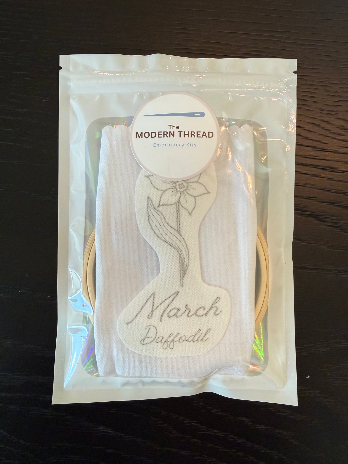 March Birth Flower Embroidery Kit – Daffodil