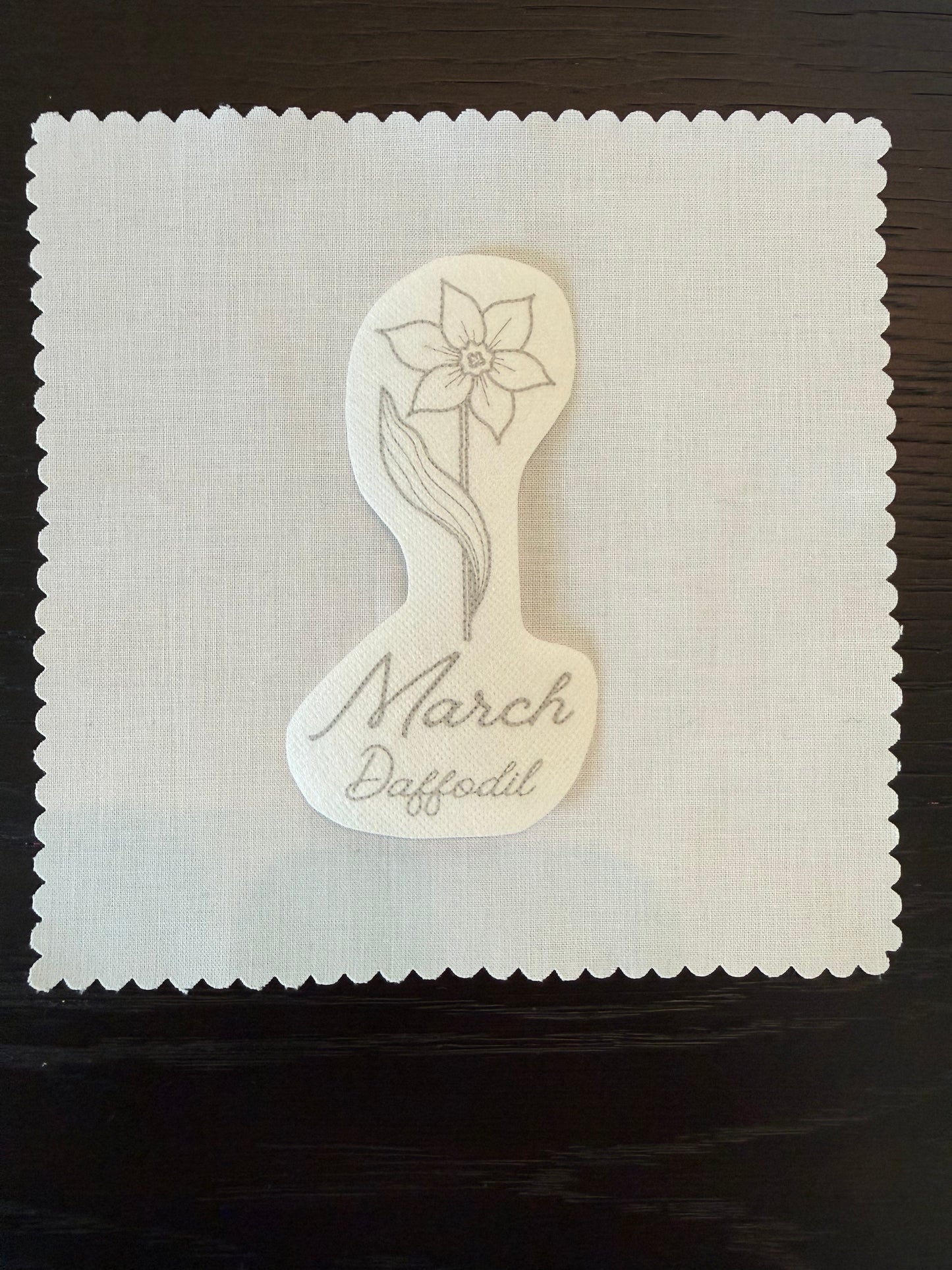 March Birth Flower Embroidery Kit – Daffodil