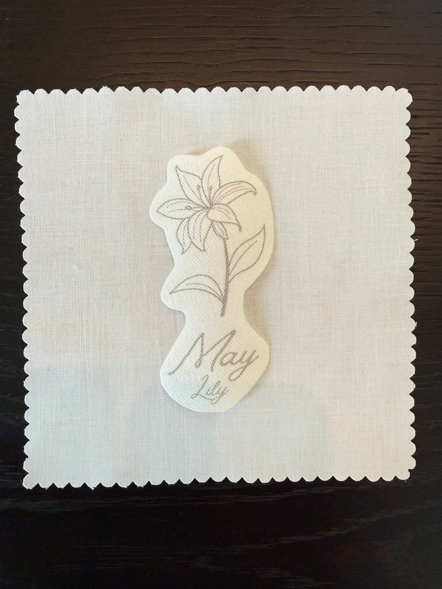 May Birth Flower Embroidery Kit – Lily