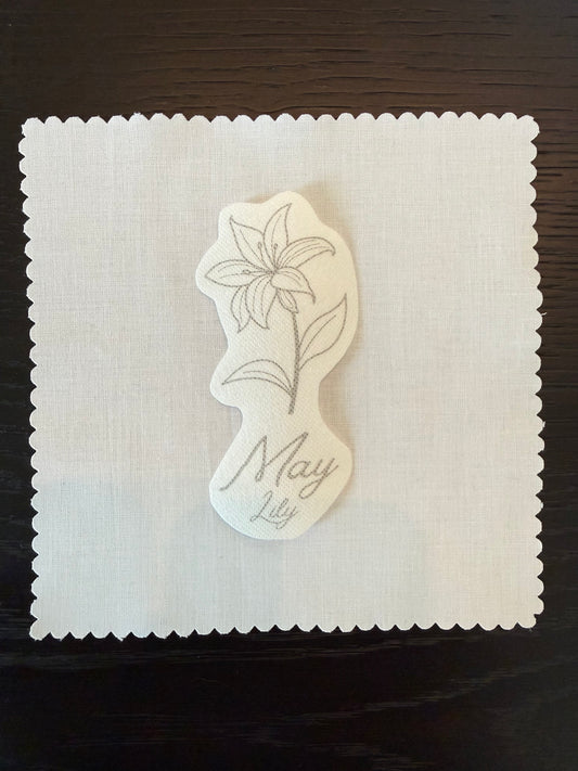 May Birth Flower Embroidery Kit – Lily