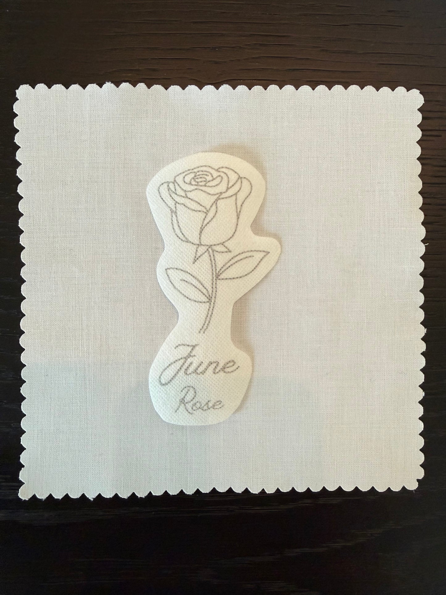 June Birth Flower Embroidery Kit – Rose
