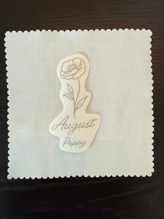 August Birth Flower Embroidery Kit – Poppy