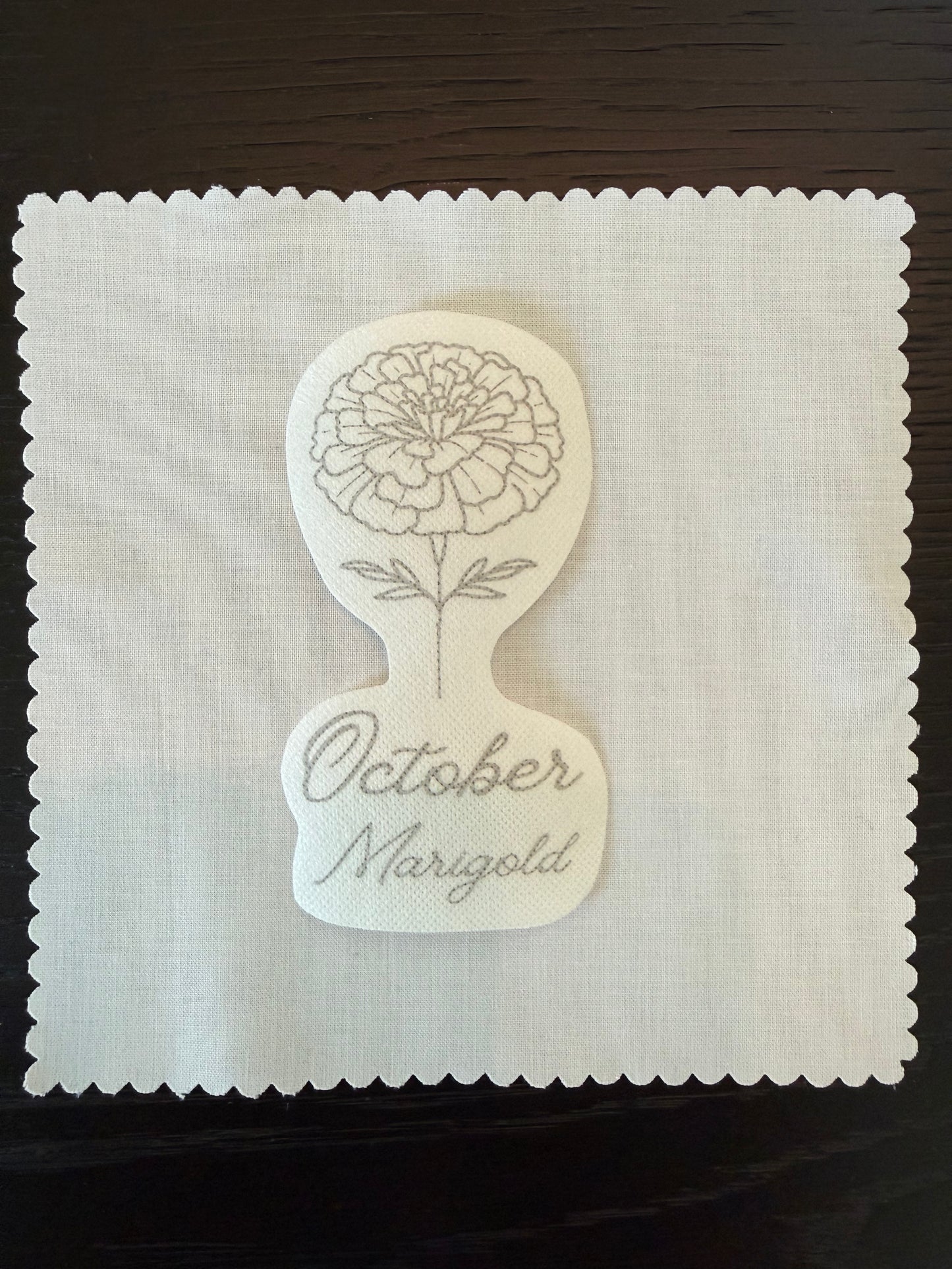 October Birth Flower Embroidery Kit – Marigold