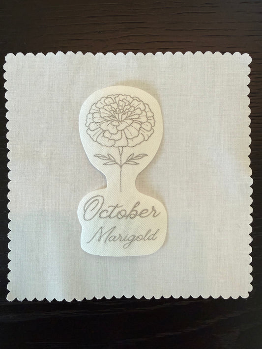October Birth Flower Embroidery Kit – Marigold