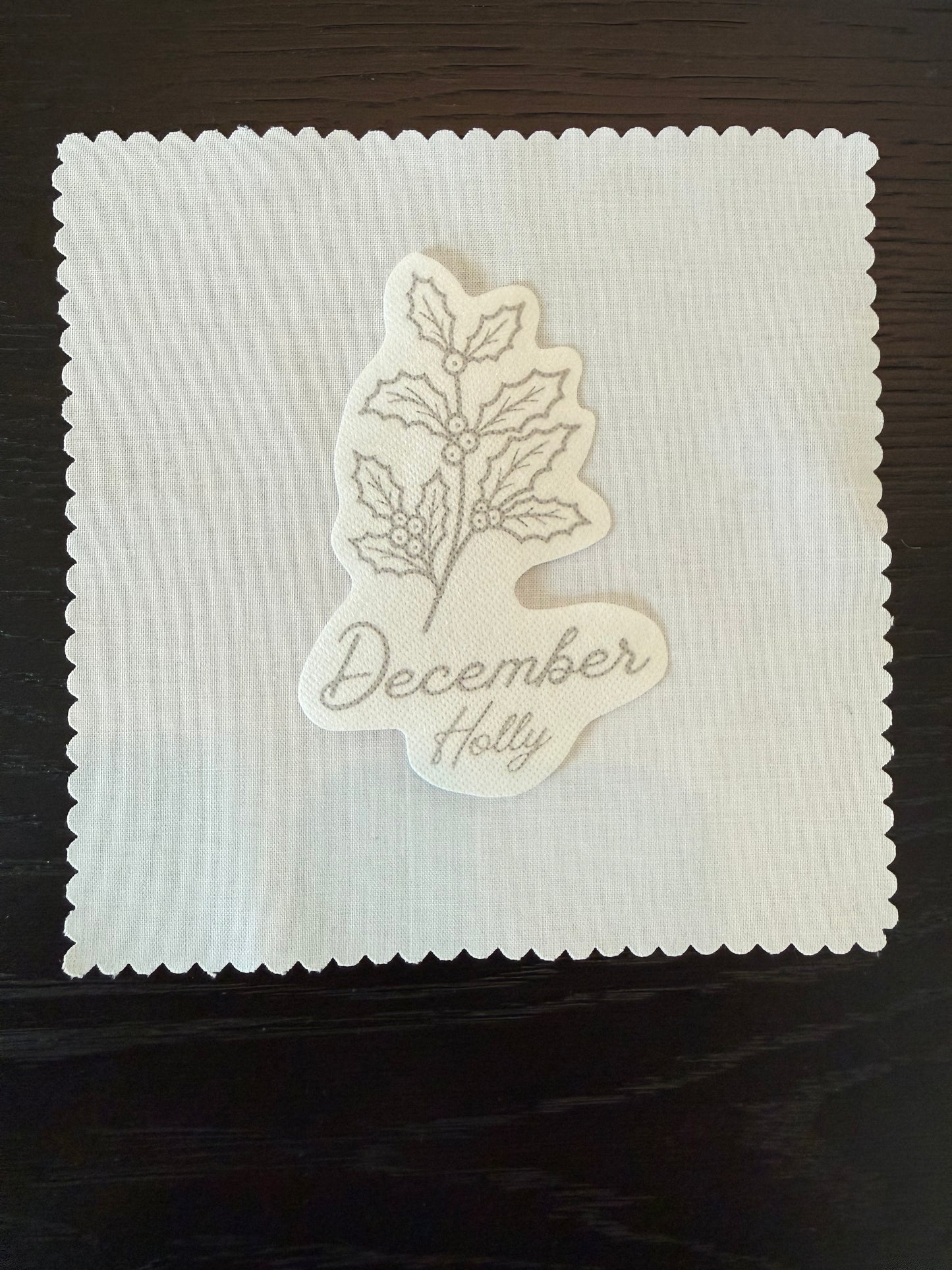 December Birth Flower Embroidery Kit – Holly