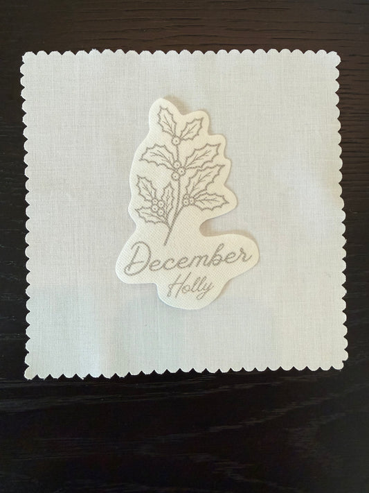 December Birth Flower Embroidery Kit – Holly