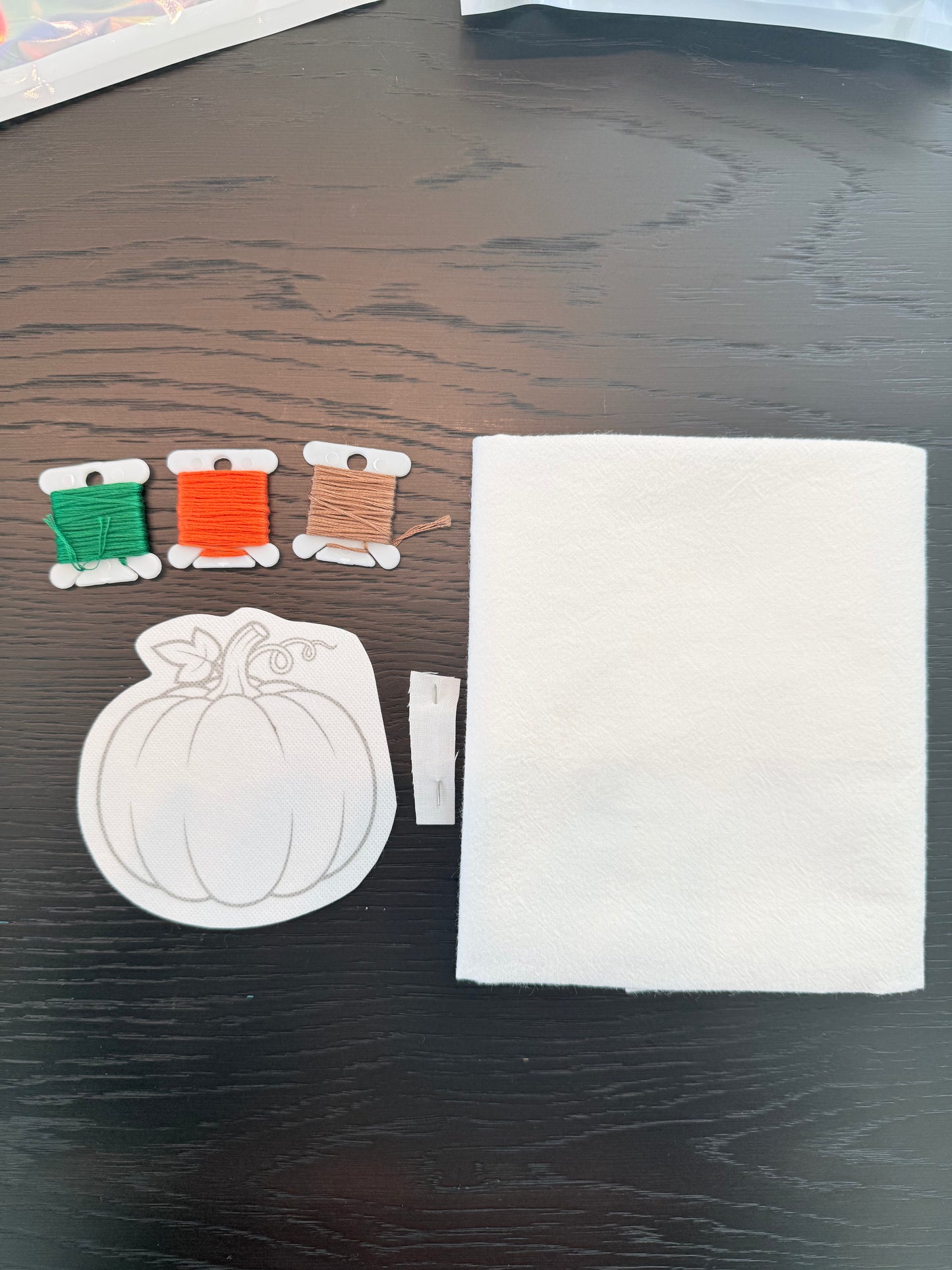 Pumpkin Tea Towel Embroidery Kit