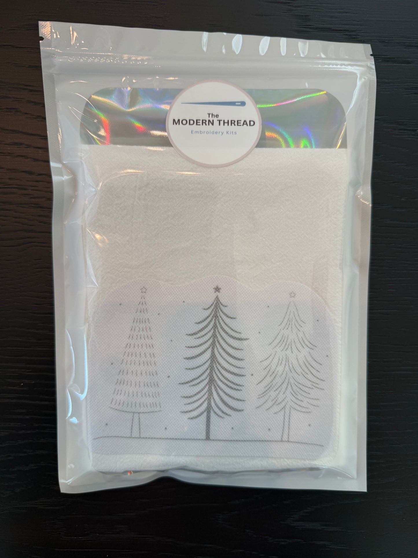 Trees Tea Towel Embroidery Kit